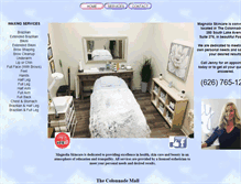 Tablet Screenshot of magnoliaskincareservices.net